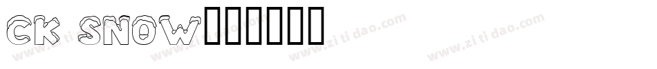 CK Snow字体转换